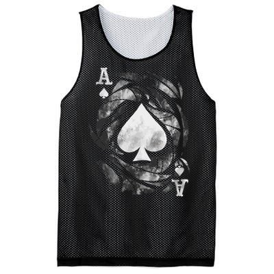 Card Ace Spades Play Playing Mesh Reversible Basketball Jersey Tank