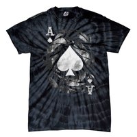 Card Ace Spades Play Playing Tie-Dye T-Shirt