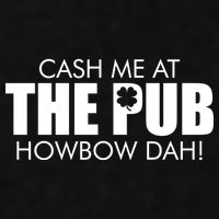 Cash Me At The Pub Howbow Dah! Irish St. Patrick's Day Clover Ladies PosiCharge Tri-Blend Wicking Tank