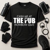 Cash Me At The Pub Howbow Dah! Irish St. Patrick's Day Clover Performance Shirt
