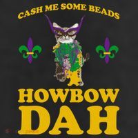 Cash Me Some Beads Howbow Dah Mardi Gras 7 Panel Mesh Trucker Snapback Hat