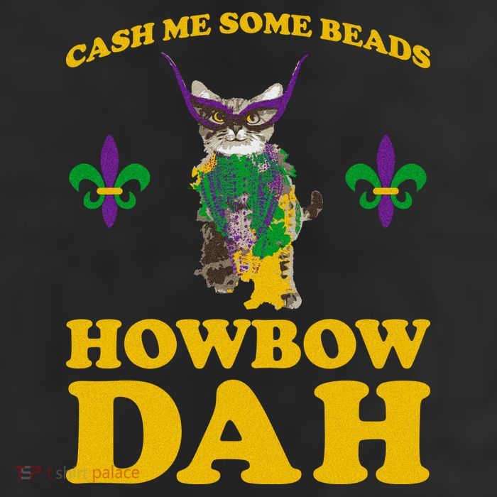 Cash Me Some Beads Howbow Dah Mardi Gras 7 Panel Mesh Trucker Snapback Hat