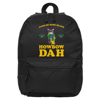 Cash Me Some Beads Howbow Dah Mardi Gras 16 in Basic Backpack