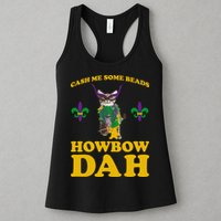 Cash Me Some Beads Howbow Dah Mardi Gras Womens Tank Top