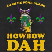 Cash Me Some Beads Howbow Dah Mardi Gras Golf Towel