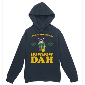 Cash Me Some Beads Howbow Dah Mardi Gras Urban Pullover Hoodie