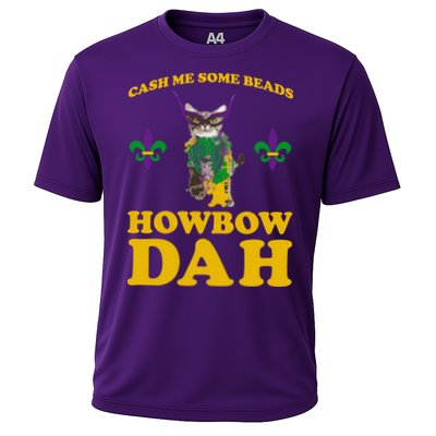 Cash Me Some Beads Howbow Dah Mardi Gras Performance Shirt