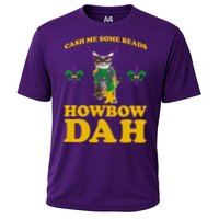 Cash Me Some Beads Howbow Dah Mardi Gras Cooling Performance Crew T-Shirt