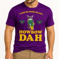 Cash Me Some Beads Howbow Dah Mardi Gras Cooling Performance Crew T-Shirt