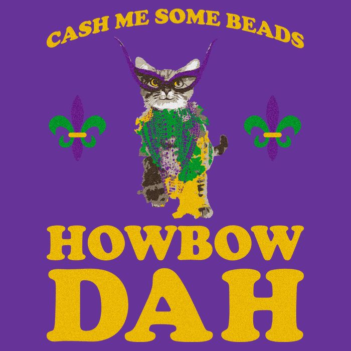 Cash Me Some Beads Howbow Dah Mardi Gras Cooling Performance Crew T-Shirt