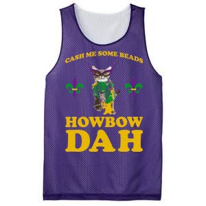 Cash Me Some Beads Howbow Dah Mardi Gras Mesh Reversible Basketball Jersey Tank