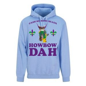 Cash Me Some Beads Howbow Dah Mardi Gras Unisex Surf Hoodie