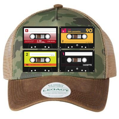 Cassette Tapes Music Mixtape Vintage Retro 80s Tech Legacy Tie Dye Trucker Hat