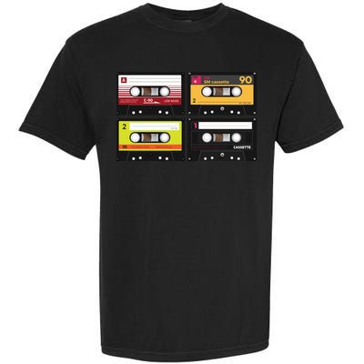 Cassette Tapes Music Mixtape Vintage Retro 80s Tech Garment-Dyed Heavyweight T-Shirt