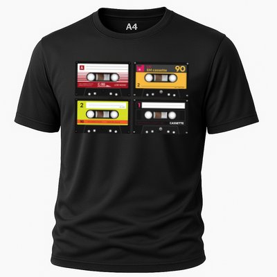 Cassette Tapes Music Mixtape Vintage Retro 80s Tech Performance Shirt