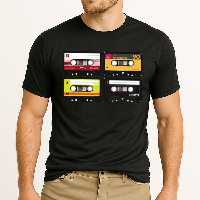 Cassette Tapes Music Mixtape Vintage Retro 80s Tech Performance Shirt