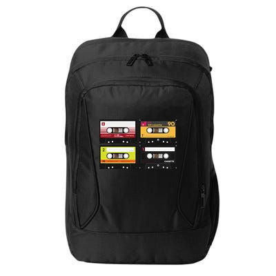 Cassette Tapes Music Mixtape Vintage Retro 80s Tech City Backpack