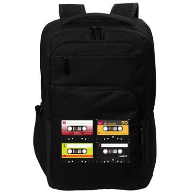 Cassette Tapes Music Mixtape Vintage Retro 80s Tech Impact Tech Backpack