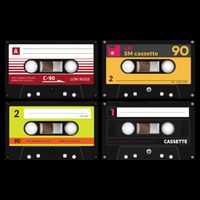 Cassette Tapes Music Mixtape Vintage Retro 80s Tech Backpack