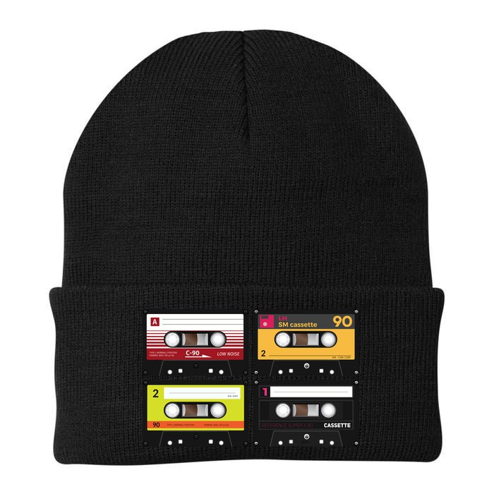 Cassette Tapes Music Mixtape Vintage Retro 80s Tech Beanie