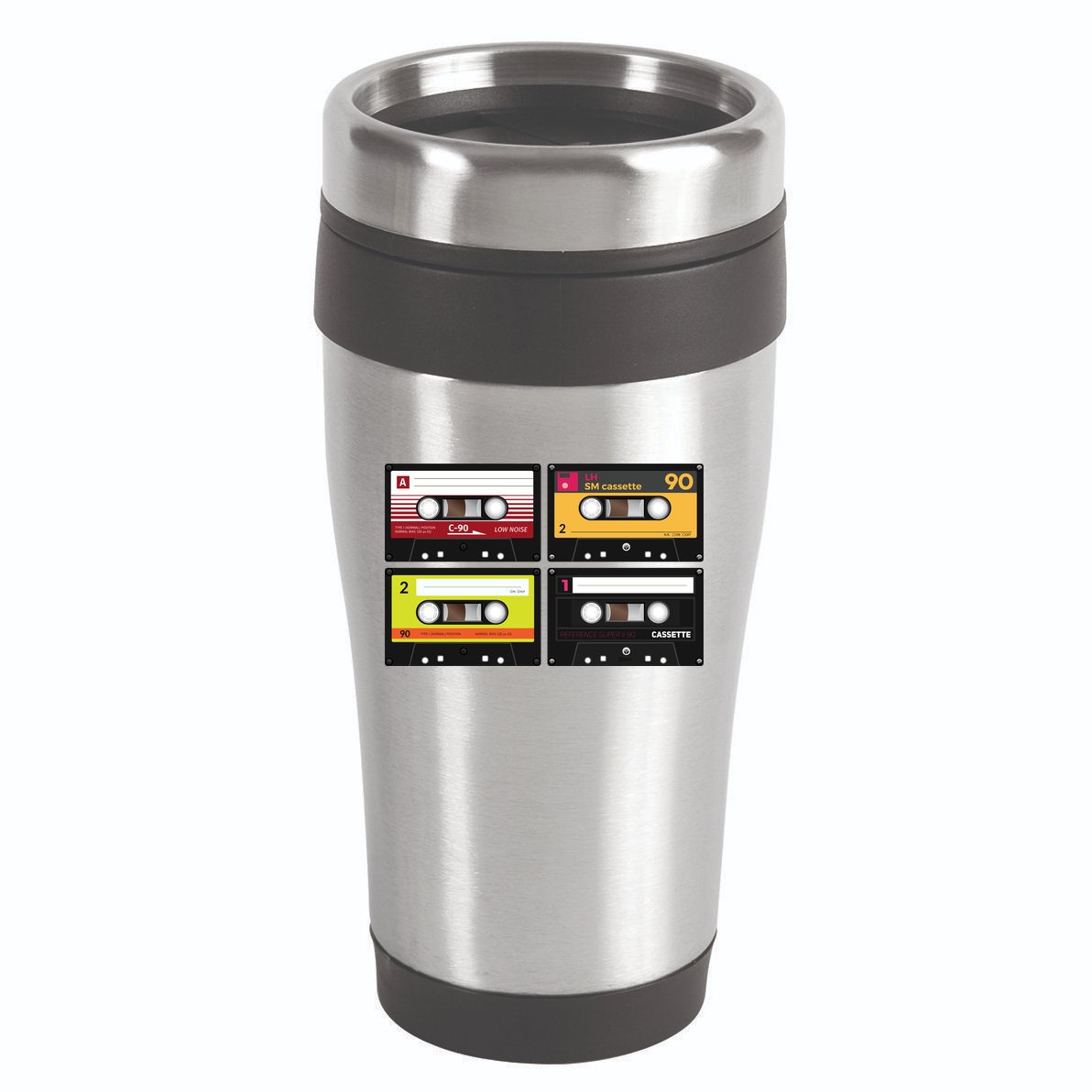 Cassette Tapes Music Mixtape Vintage Retro 80s Tech 16oz Travel Tumbler