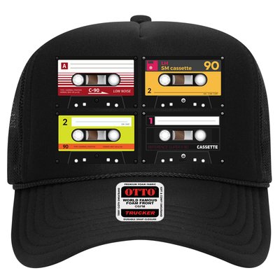 Cassette Tapes Music Mixtape Vintage Retro 80s Tech Trucker Hat