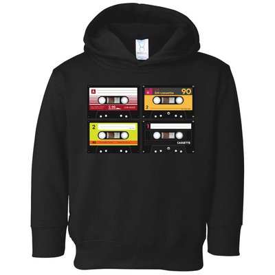 Cassette Tapes Music Mixtape Vintage Retro 80s Tech Toddler Hoodie