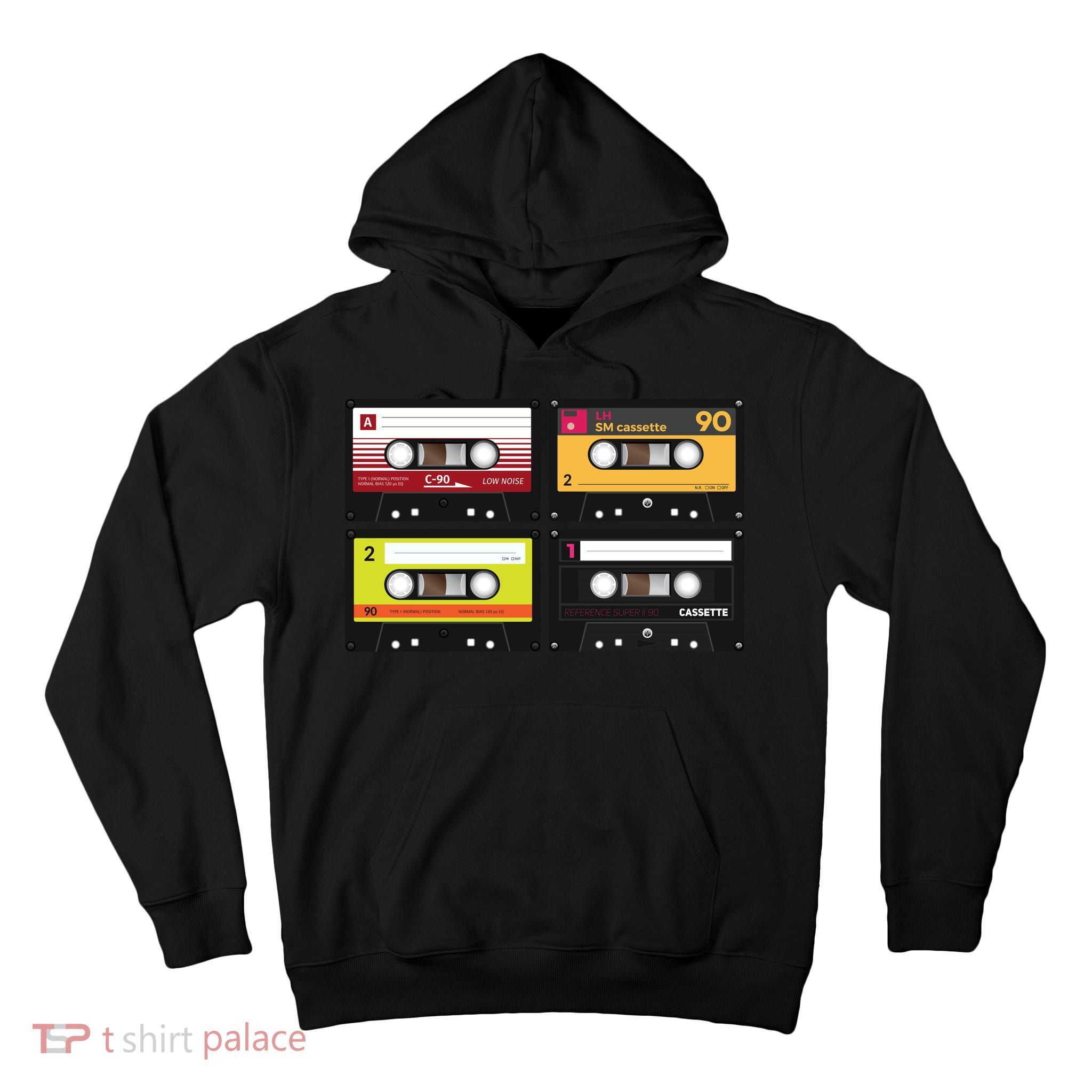 Cassette Tapes Music Mixtape Vintage Retro 80s Tech Tall Hoodie