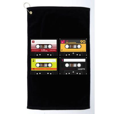 Cassette Tapes Music Mixtape Vintage Retro 80s Tech Golf Towel