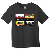 Cassette Tapes Music Mixtape Vintage Retro 80s Tech Toddler T-Shirt