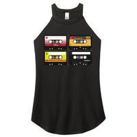 Cassette Tapes Music Mixtape Vintage Retro 80s Tech Women's Perfect Tri Rocker Tank