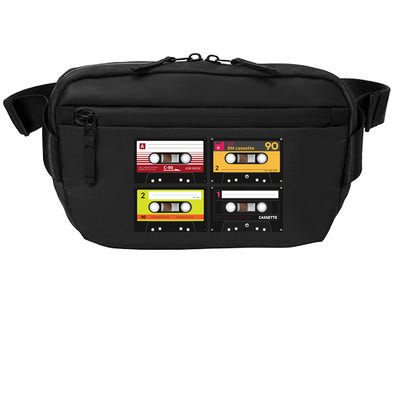 Cassette Tapes Music Mixtape Vintage Retro 80s Tech Crossbody Pack