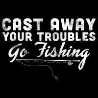 Cast Away Your Troubles Go Fishing Impact Tech Backpack
