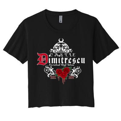 Castle Dimitrescu Village Wine Est 1914 Women's Crop Top Tee