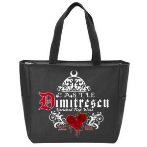 Castle Dimitrescu Village Wine Est 1914 Zip Tote Bag