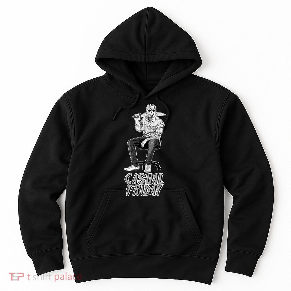 Casual Friday Scary Halloween Horror Movie Hoodie