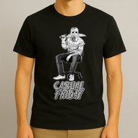 Casual Friday Scary Halloween Horror Movie T-Shirt