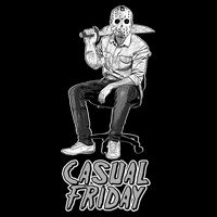 Casual Friday Scary Halloween Horror Movie T-Shirt