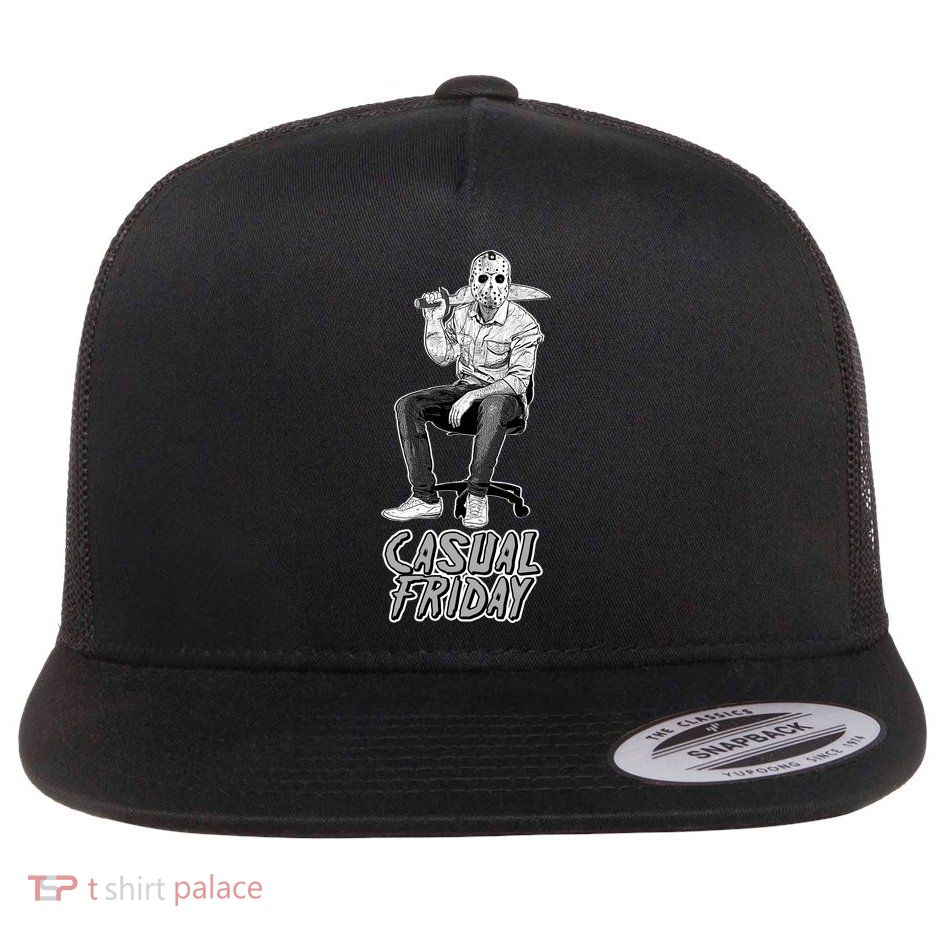 Casual Friday Scary Halloween Horror Movie Flatbill Hat