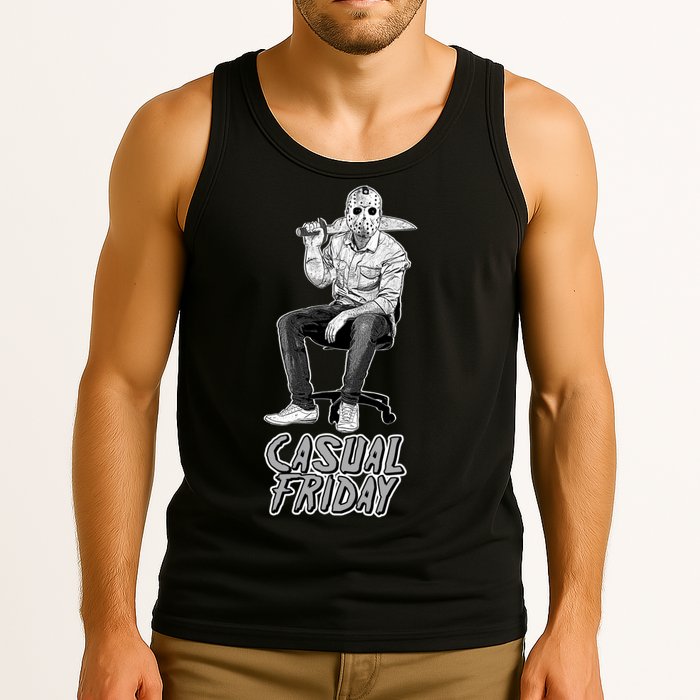 Casual Friday Scary Halloween Horror Movie Tank Top