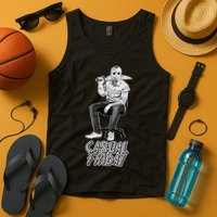 Casual Friday Scary Halloween Horror Movie Tank Top
