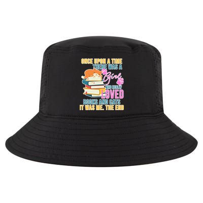 Cat And Books Girl Cool Comfort Performance Bucket Hat
