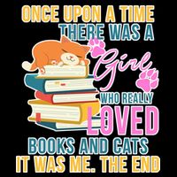 Cat And Books Girl Bucket Hat