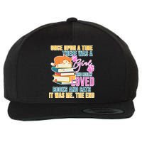 Cat And Books Girl Wool Snapback Cap