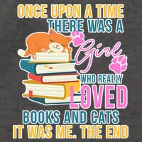 Cat And Books Girl Vector Backpack