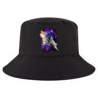 Cat And Pug In Space Cool Comfort Performance Bucket Hat