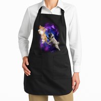 Cat And Pug In Space Apron