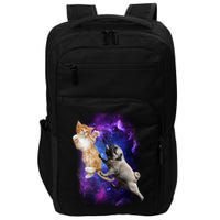 Cat And Pug In Space Impact Tech Backpack