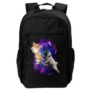 Cat And Pug In Space Daily Commute Backpack