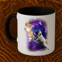 Cat And Pug In Space Mug